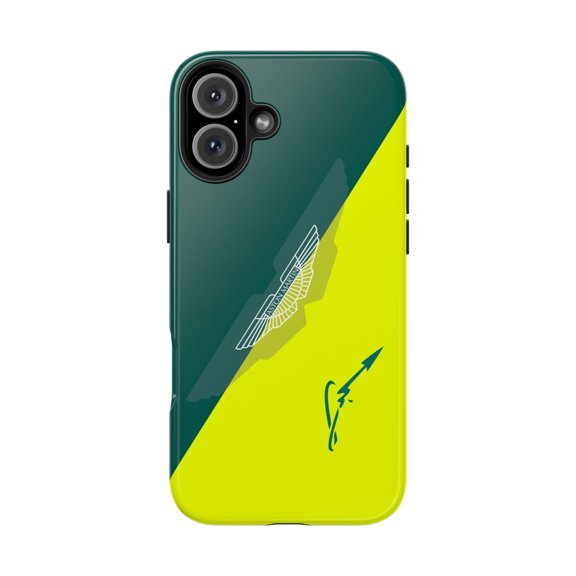 Pink Polar Apple iPhone 16 Plus for AM Racing -1 Alon%so Fans Phone Case