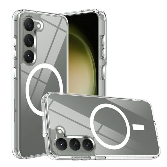 Tough Shield Clear Case with MagSafe Magnetic Ring for Samsung Galaxy S22 Plus 5G