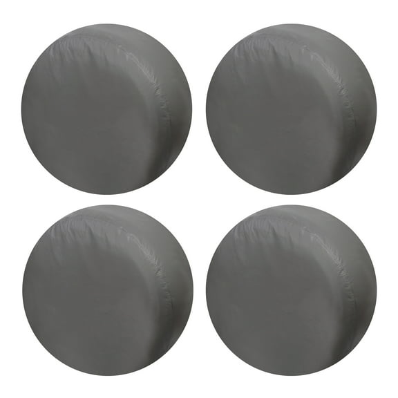 Moonet Charcoal Polyester Multi-Function Spare Tire Cover 24"L, 4 Pack