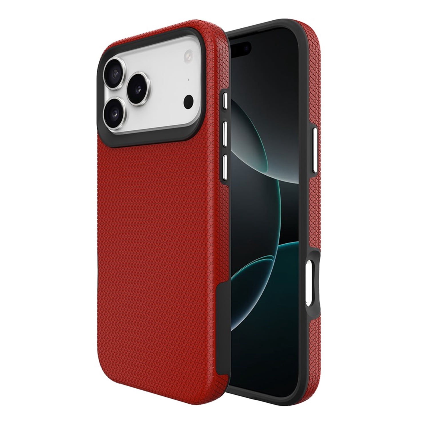 Tough and Protective Dual Layer Shell for iPhone 17 Pro Max - Red