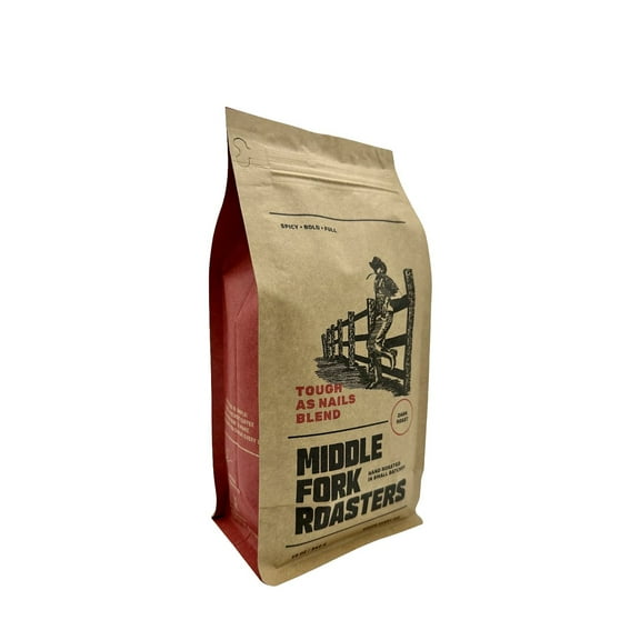 Tough as Nails - Roasted by Middle Fork Roasters - Freshly Ground Coffee - 12 Ounce Bag