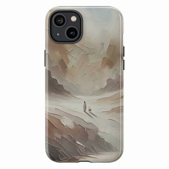 Tough iPhone Case – Jesus Leaves the 99, Parable of the Lost Sheep, Christian Parable Art Cover, Christian Bible Verse Gift Cover
