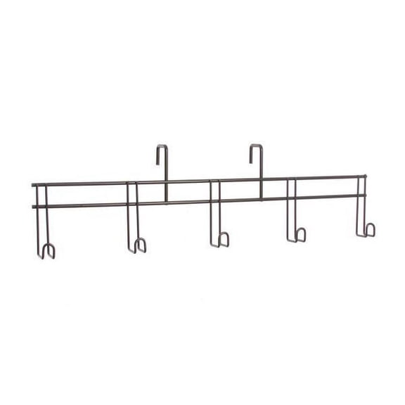 Tough1 5-Hook Tack Rack Black