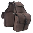 thumbnail image 1 of Tough1 Canvas Saddle Bag Brown, 1 of 2