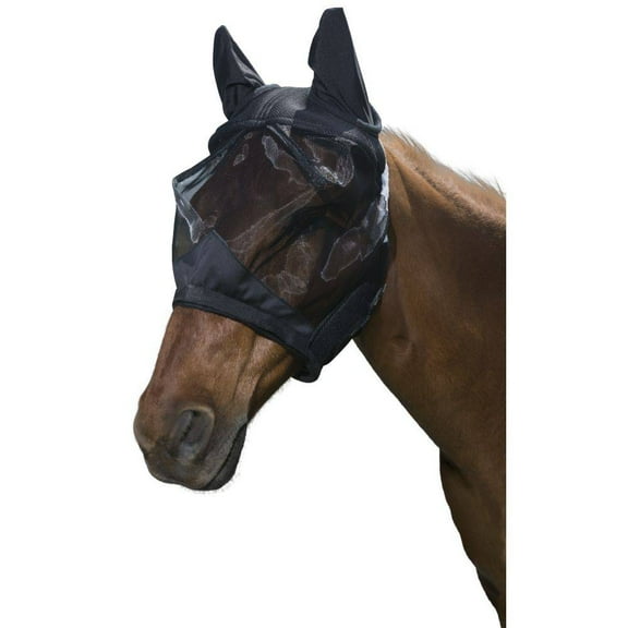 Tough1 Deluxe Comfort Mesh Fly Mask Mini B Black