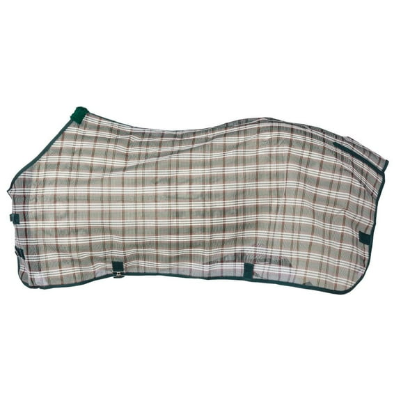 Tough 1  Green Plaid Deluxe Mesh Fly Sheet Green/Hunter 81