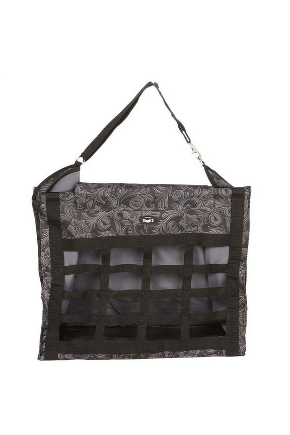 Tough1 Heavy Denier Nylon Hay Bag Brown Tooled