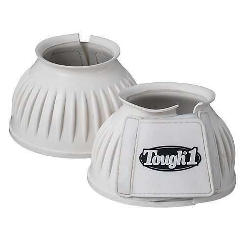 Tough 1 Tough1 Heavy Duty Double Lock Turnout Bell Boots White LARGE