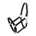 thumbnail image 1 of Tough1 Leather Draft Stable Halter Black, 1 of 2