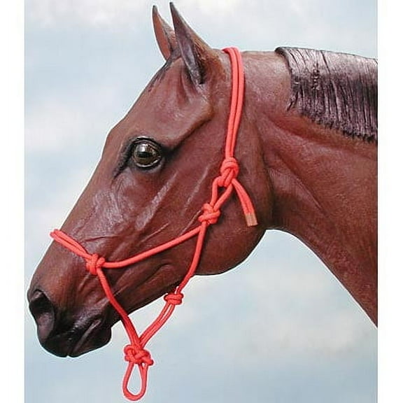 Tough 1 Tough-1 Miniature Poly Rope Tied Halter, Black, Small