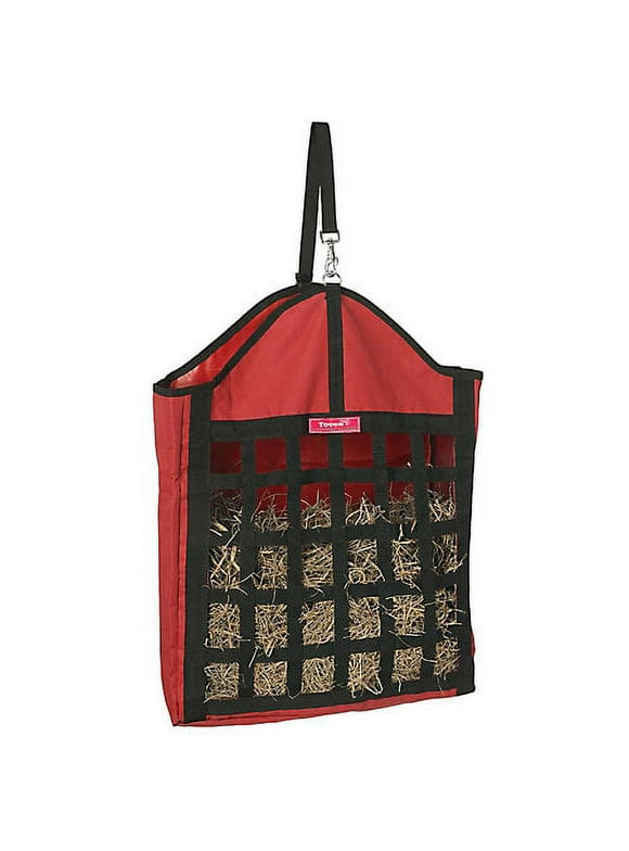 Tough1 Nylon Hay Tote with Web Front Red