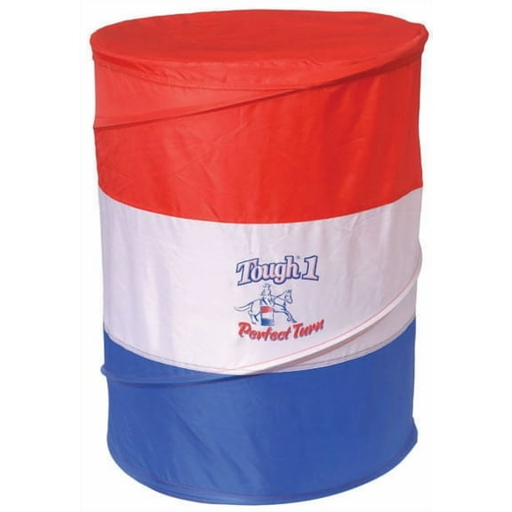 Tough 1 Perfect Turn Collapsible Barrel, Red/White/Blue