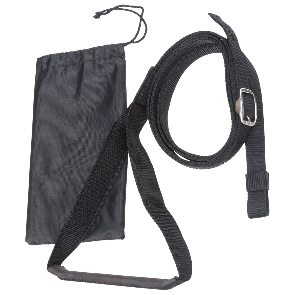 Tough1 Black Stirrup Mounting Aid for Horse Riding Adjustable Length