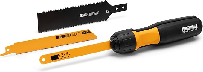 ToughBuilt – Multi-Saw with Quick Release Blades, Compact Hand Saw with ...