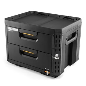 ToughBuilt StackTech 2-Drawer Locking Box, Portable Tool Storage & Equipment Organizer