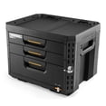 thumbnail image 1 of ToughBuilt StackTech 3-Drawer Locking Box, Portable Tool Storage & Equipment Organizer, 1 of 12
