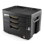 ToughBuilt StackTech 3-Drawer Locking Box, Portable Tool Storage & Equipment Organizer