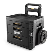 ToughBuilt StackTech 3-Drawer Rolling Locking Box, Portable Tool Storage & Organizer