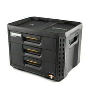 ToughBuilt StackTech 3-Drawer Tool Box, Durable Plastic Storage Organizer
