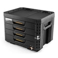 thumbnail image 1 of ToughBuilt StackTech 4-Drawer Locking Box, Portable Tool Storage & Equipment Organizer, 1 of 12