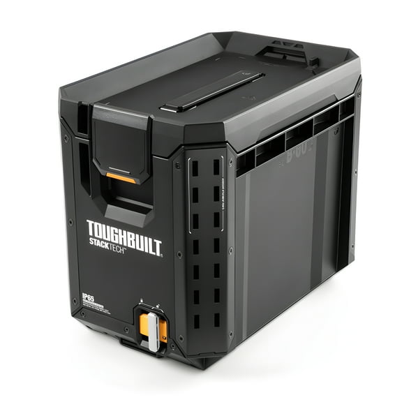 ToughBuilt StackTech Compact Tool Box Lockable Organizer, Removable Tray