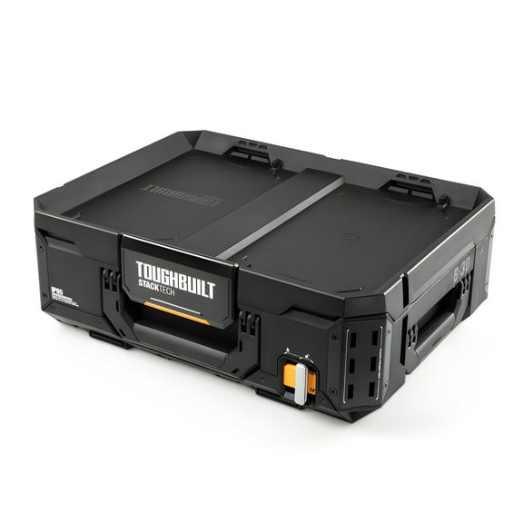 ToughBuilt StackTech Lockable Tool Box, Durable Plastic Storage Organizer