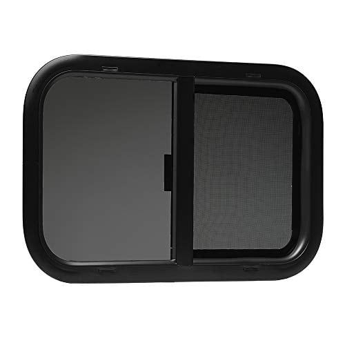 ToughGrade Horizontal Sliding Black RV Window 24