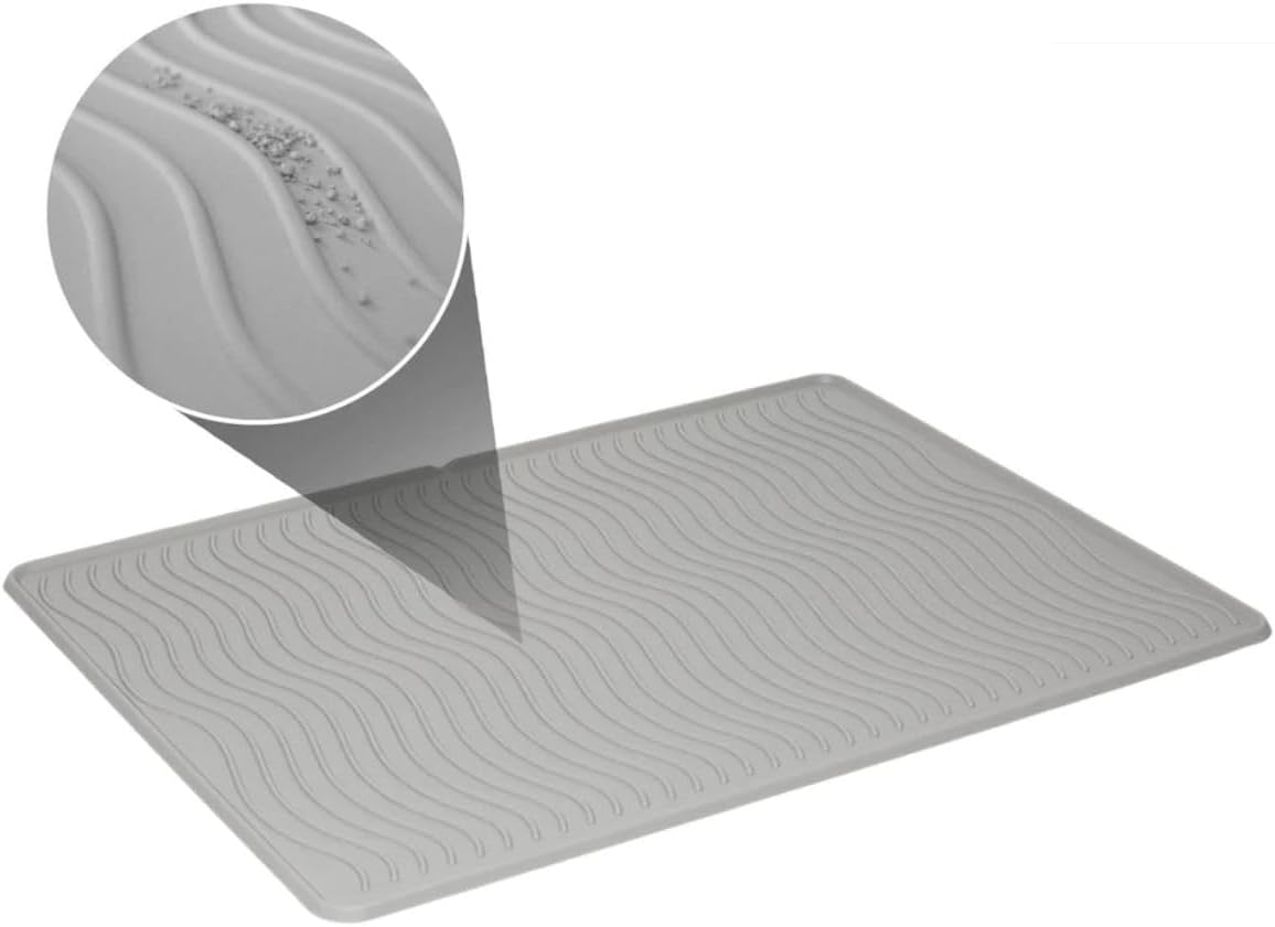 ToughGrip Waterproof Cat Litter Matt with Inner Channels & Raised Outer