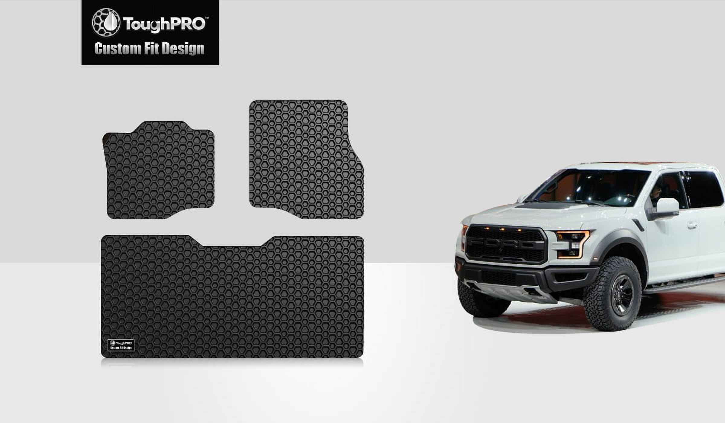 ToughPRO 1st & 2nd Row Mats Compatible with FORD F150 All Weather