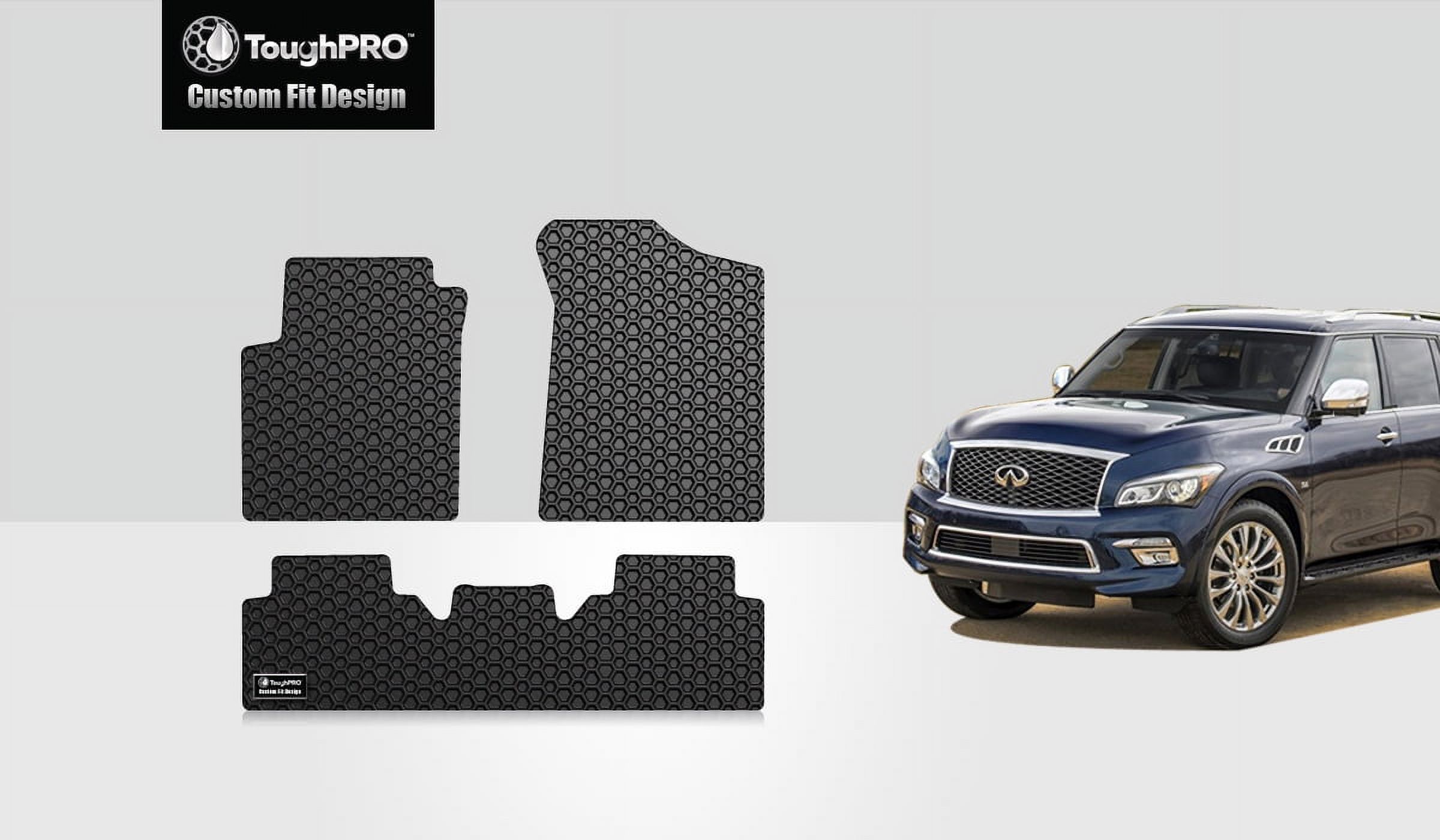 ToughPRO 1st & 2nd Row Mats Compatible with INFINITI QX80 All