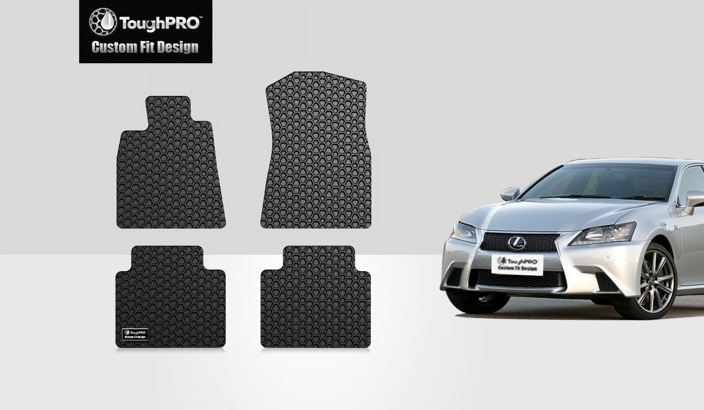 ToughPRO 1st & 2nd Row Mats Compatible with LEXUS GS350 All Weather
