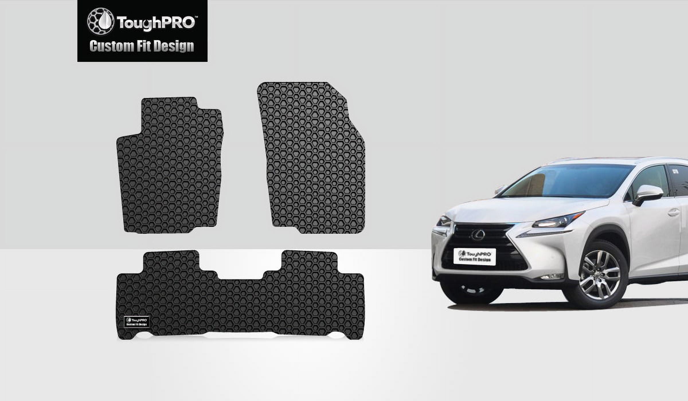 ToughPRO 1st & 2nd Row Mats Compatible with LEXUS NX200T All Weather Heavy Duty (Made in USA