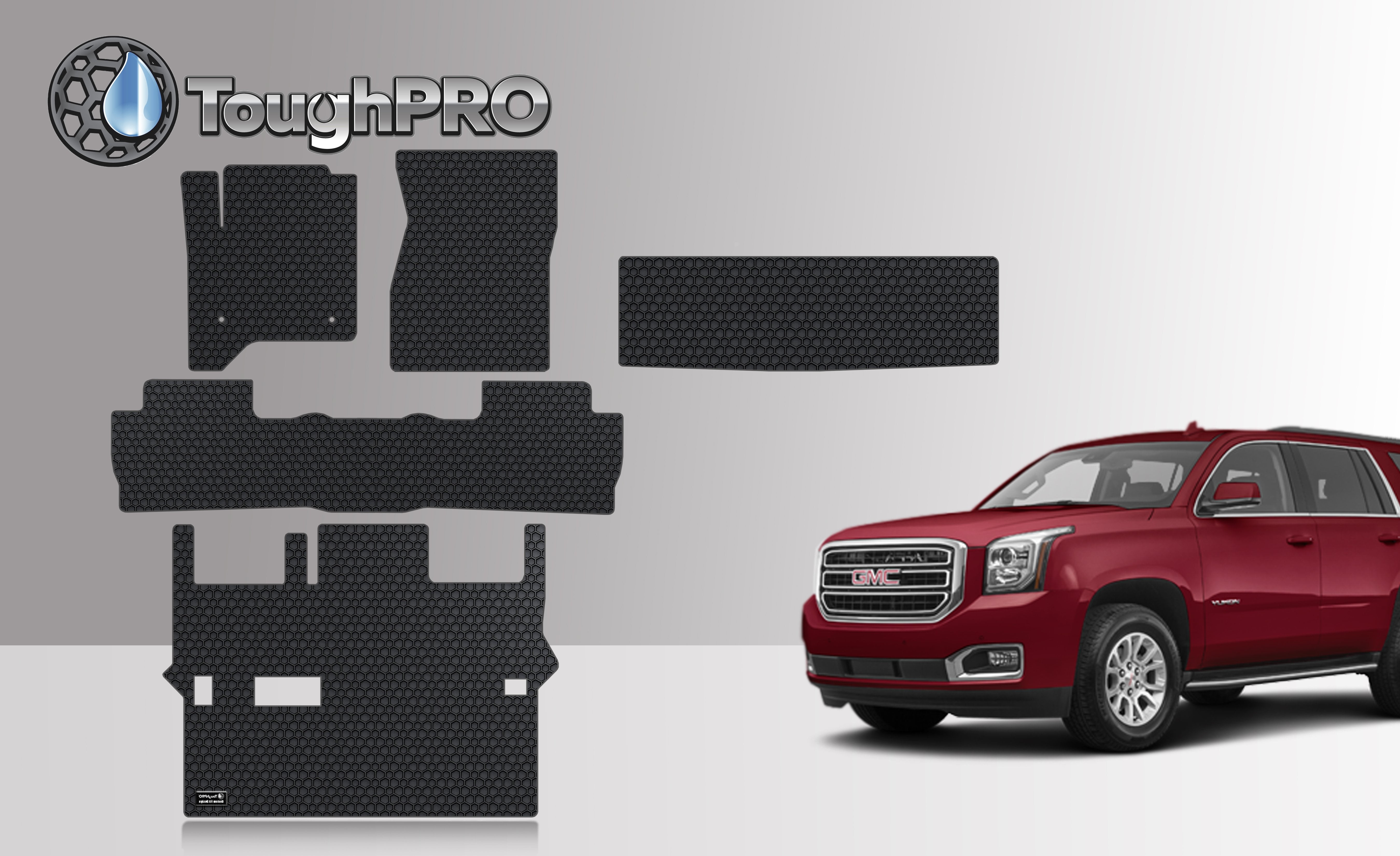 Toughpro Floor Mat Accessories 1st 2nd And 3rd Row Cargo Mats Compatible With 2020 Gmc Yukon 2302