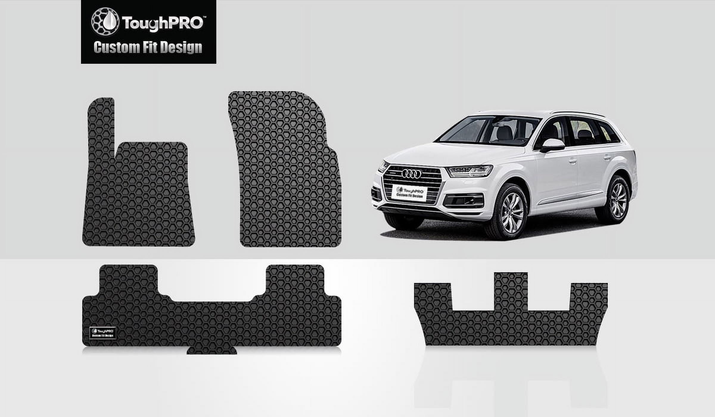 ToughPRO Front 2nd & 3rd Row Mats Compatible with AUDI Q7 All Weather Heavy Duty (Made in