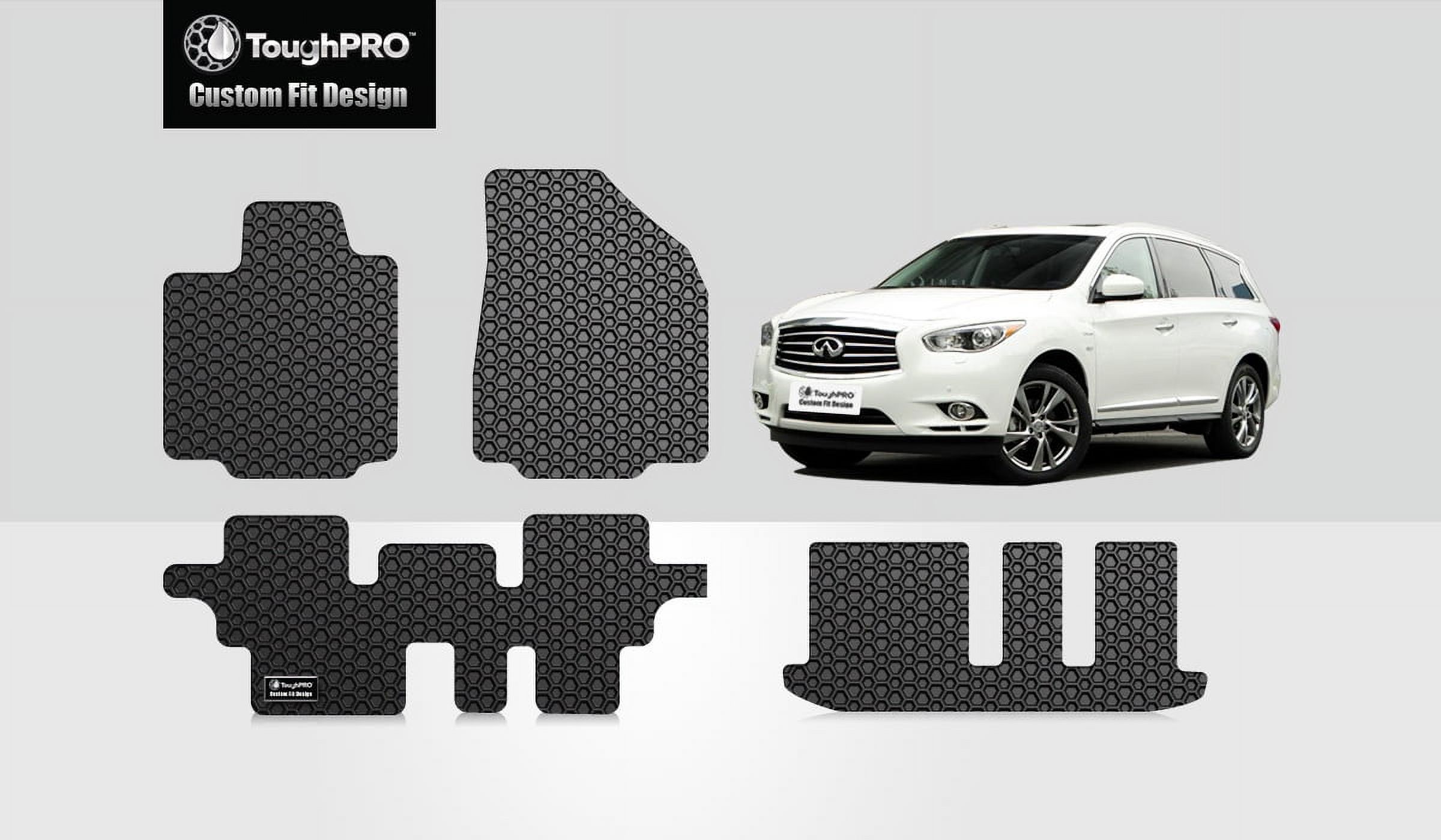 ToughPRO Front 2nd & 3rd Row Mats Compatible with INFINITI QX60 All
