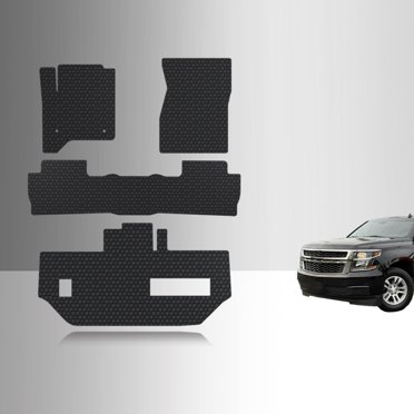 ToughPRO Heavy-Duty Rubber Floor Mats – 2021-2025 Escalade ESV 2nd Row Bucket + 3rd Row – Black