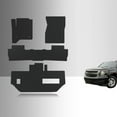 thumbnail image 1 of ToughPRO Front + 2nd Row + 3rd Row Mats Compatible with GMC XL 2nd Row Bench Seating 2015 2nd Row Bench Seating - All Weather Heavy Duty (Made in USA) Black Rubber, 1 of 5