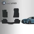 thumbnail image 1 of ToughPRO Front + 2nd Row Mats Compatible with BMW 430i 2023 Coupe - All Weather Heavy Duty (Made in USA) Black Rubber, 1 of 5