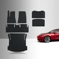 thumbnail image 1 of ToughPRO Floor Mats (Complete Set) Compatible with Tesla Model 3 2021 Long Range/Performance - All Weather Heavy Duty (Made in USA) Black Rubber, 1 of 5