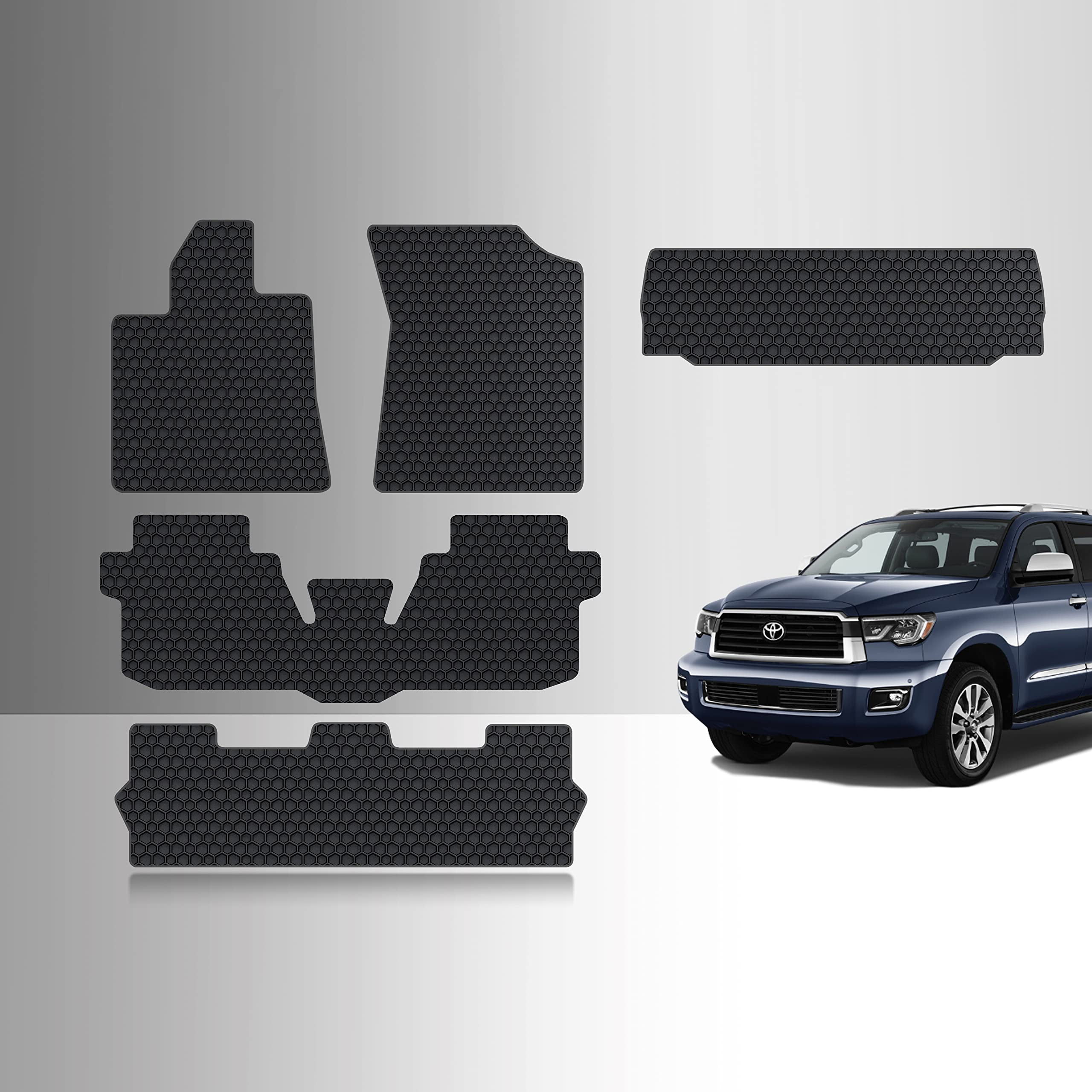 ToughPRO Full Set Mats Compatible with Toyota Sequoia 2020 - All ...