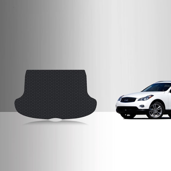 ToughPRO Trunk Mat Compatible with Infiniti EX35 2012 - All Weather Heavy Duty (Made in USA) Black Rubber