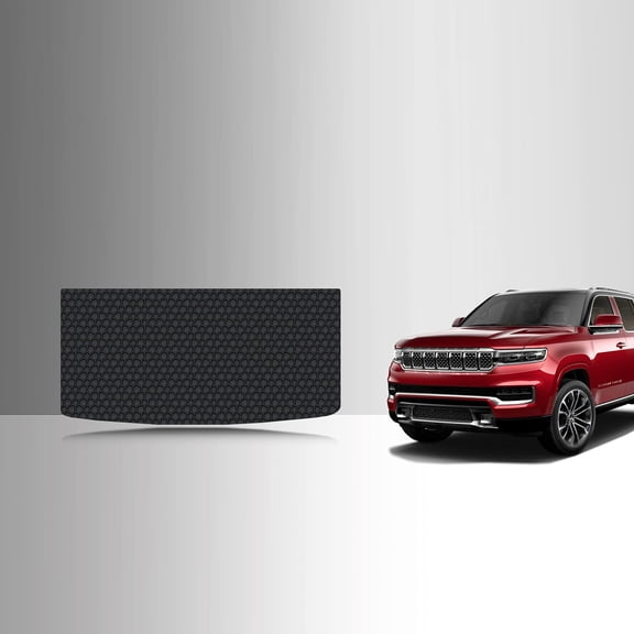 ToughPRO Trunk Mat Compatible with Jeep Grand Wagoneer 2023 3rd Row Up - All Weather Heavy Duty (Made in USA) Black Rubber