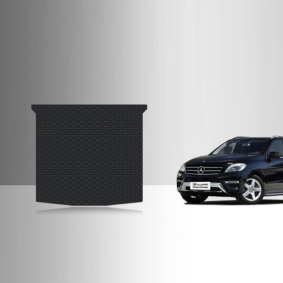 ToughPRO Trunk Mat Compatible with Mercedes Benz ML63 AMG 2012 - All Weather Heavy Duty (Made in USA) Black Rubber