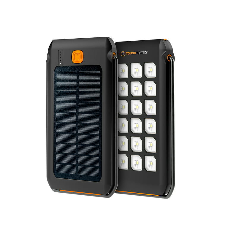 ToughTested 10,000 Mah Solar Charger IP44 Waterproof Rugged Power