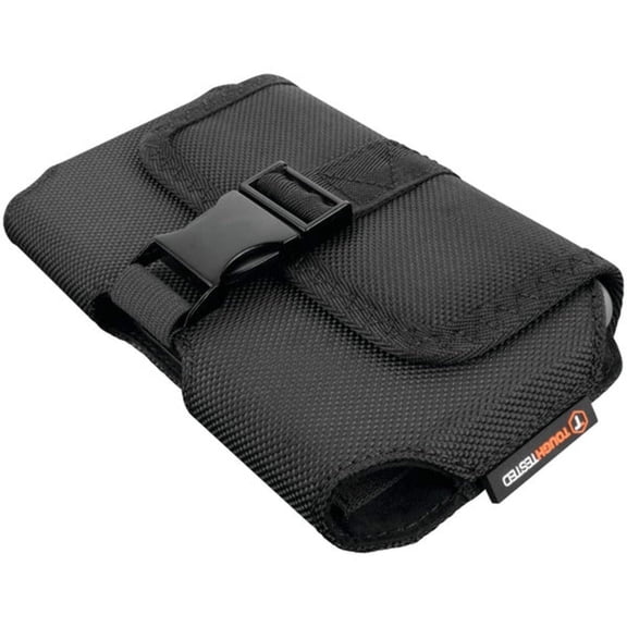 ToughTested 3XL Belt Clip Phone Holster for Extra-Large Smartphones, Rugged Ballistic Nylon Case with Magnetic Flap & Metal Buckle, 360 Rotating Locking Belt Clip, Hidden Card Pocket,5-Year Warranty