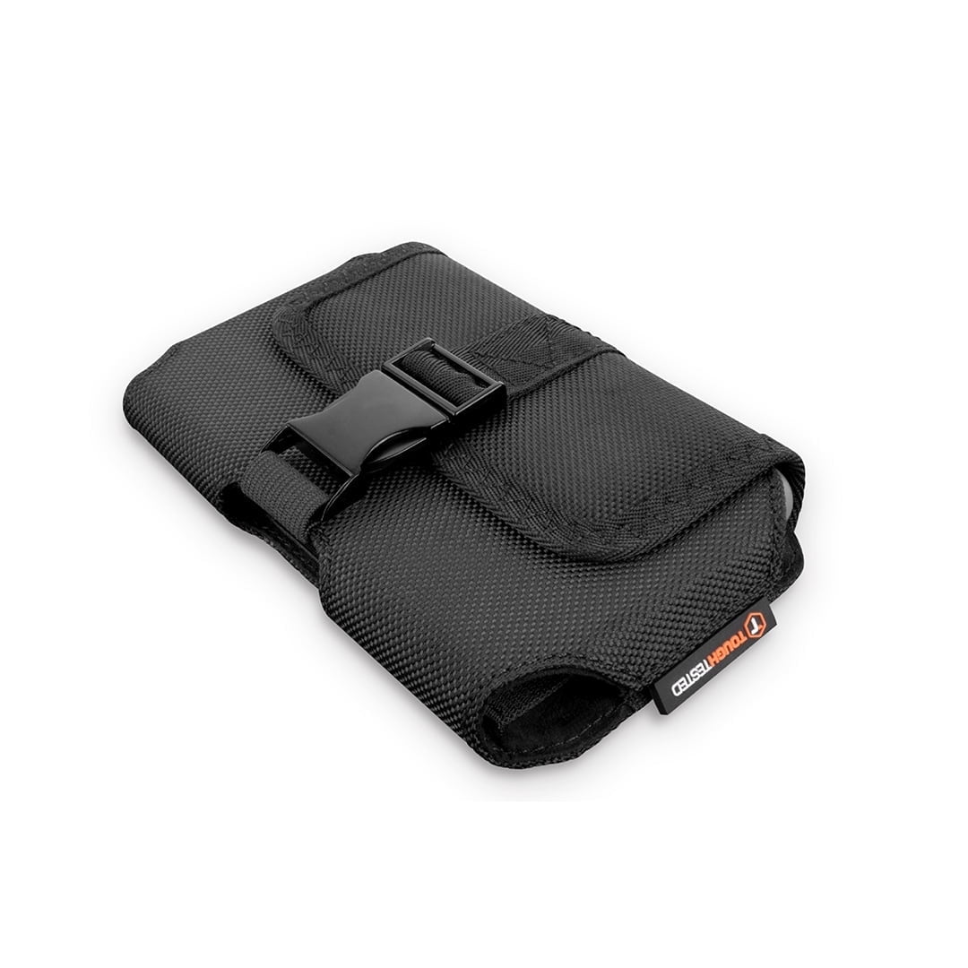 ToughTested 3XL Belt Clip Phone Holster for Extra-Large Smartphones, Rugged Ballistic Nylon Case with Magnetic Flap & Metal Buckle, 360° Rotating Locking Belt Clip, Hidden Card Pocket,5-Year Warranty