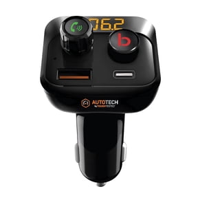 ToughTested Bluetooth FM Transmitter for Car, Hands Free Calling, Bass Boost Audio, Dual USB Car Charger 5V/3.4A, LED Display Wireless Music Adapter