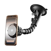 ToughTested Magnetic Phone Holder for Car Dashboard & Windshield Suction Cup Phone Mount - Compatible with MagSafe Black