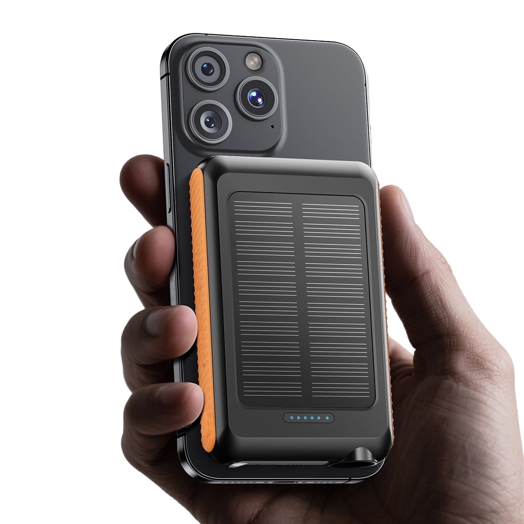 ToughTested ROC 5 5000mAh Solar Power Bank with MagSafe-Compatible Wireless  Charging, USB-C PD 20W & QC 3.0, IP54 Rugged Portable Battery with 5-Year  Warranty for Travel & Camping - Walmart.com