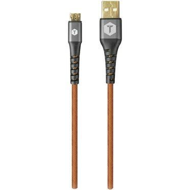 ToughTested TT-PC8-MC2 PRO Armor Weave Micro USB Cable with Slim Tip, 8ft